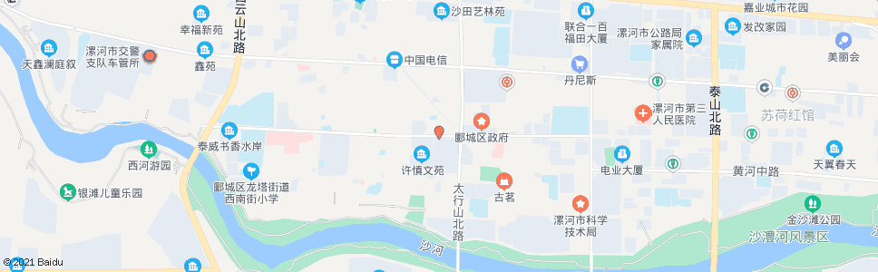 漯河许慎市场南口_公交站地图_漯河公交_妙搜公交查询2024