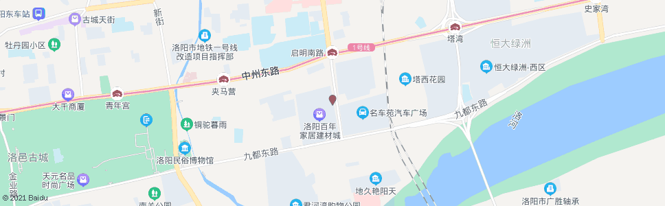 洛阳金海马家居广场(启明南路九都东路口)_公交站地图_洛阳公交_妙搜公交查询2024