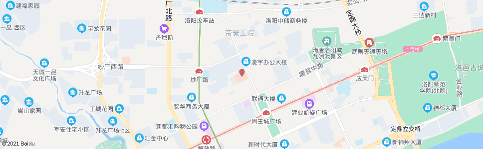 洛阳科大二附院(金谷园路健康东路口)_公交站地图_洛阳公交_妙搜公交查询2024