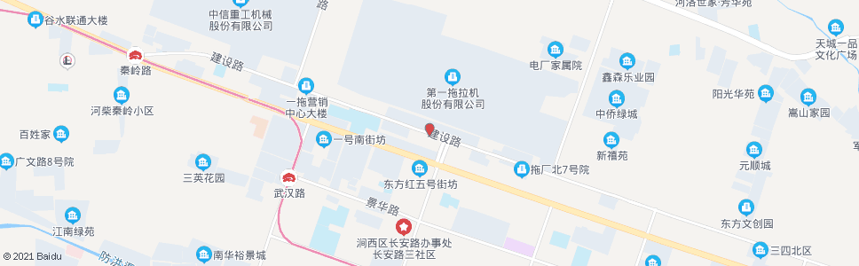 洛阳建设路长安路口_公交站地图_洛阳公交_妙搜公交查询2024