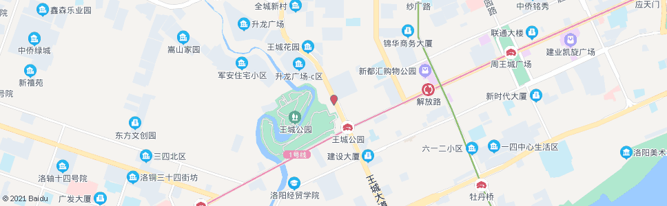 洛阳唐宫西路王城大道口_公交站地图_洛阳公交_妙搜公交查询2024