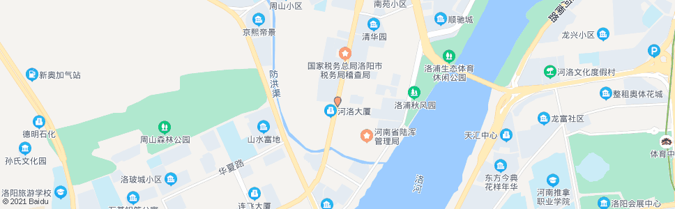 洛阳河洛路三山路口_公交站地图_洛阳公交_妙搜公交查询2024