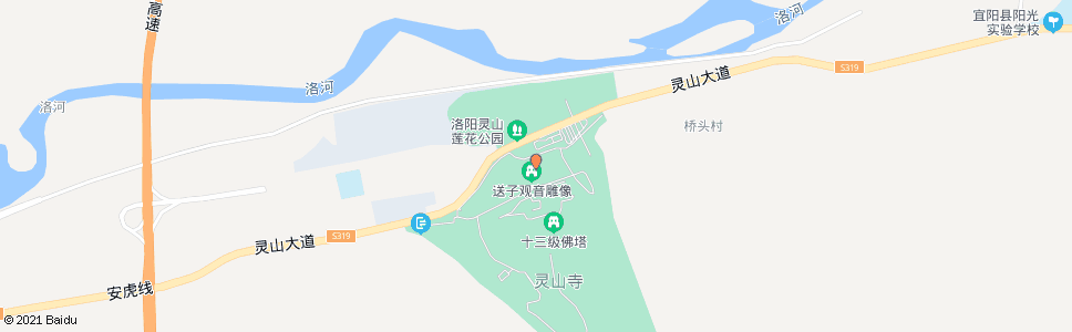 洛阳灵山寺风景区_公交站地图_洛阳公交_妙搜公交查询2024