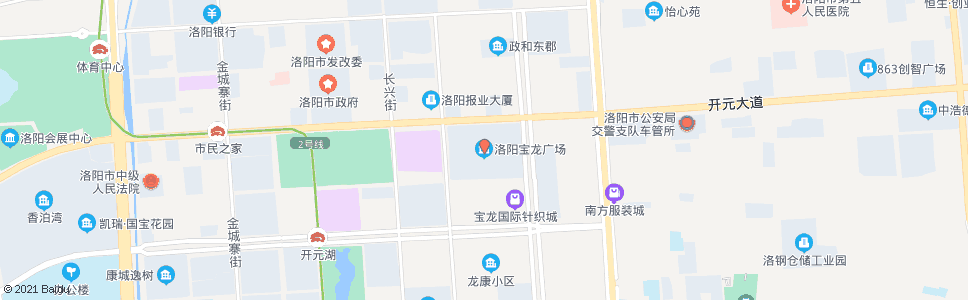 洛阳宝龙城市广场(开元大道厚载门街口)_公交站地图_洛阳公交_妙搜公交查询2024