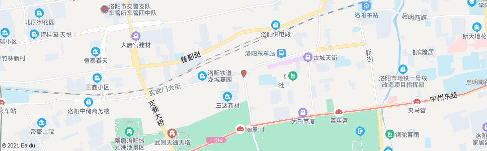 洛阳环城西路道南路口_公交站地图_洛阳公交_妙搜公交查询2024