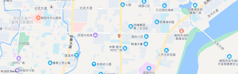 南阳明珠鞋城(小天鹅大酒店)_公交站地图_南阳公交_妙搜公交查询2025