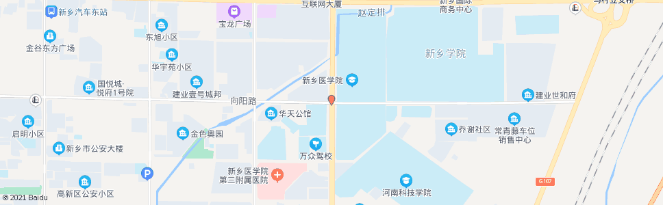 新乡向阳路新中大道口_公交站地图_新乡公交_妙搜公交查询2024