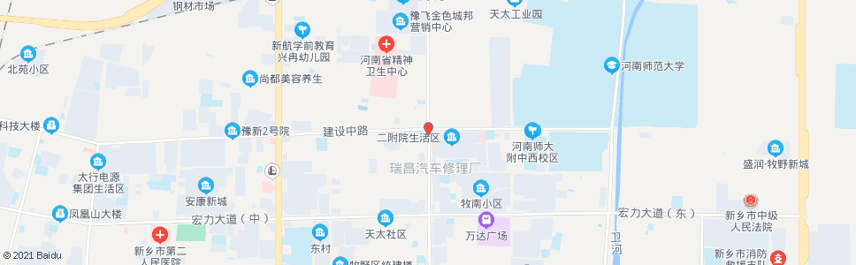 新乡新飞大道建设路口_公交站地图_新乡公交_妙搜公交查询2024