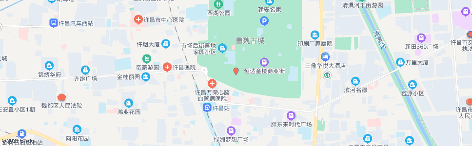 许昌豫园(古槐街南口)_公交站地图_许昌公交_妙搜公交查询2024