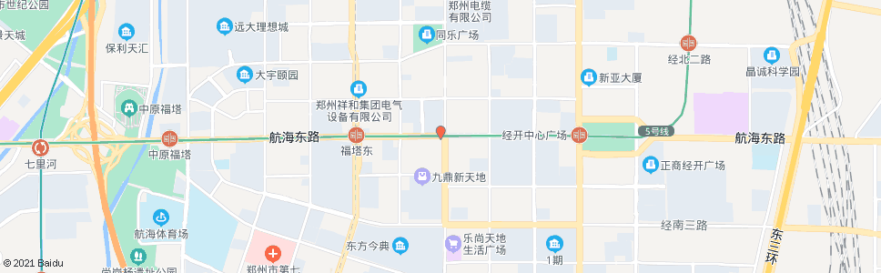 郑州航海路经开第五大街站_公交站地图_郑州公交_妙搜公交查询2024