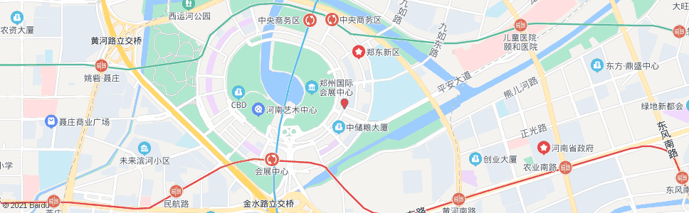 郑州商务内环路商务东三街站_公交站地图_郑州公交_妙搜公交查询2024