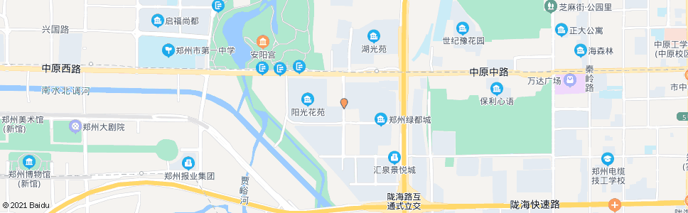 郑州中原路杏湾路_公交站地图_郑州公交_妙搜公交查询2024