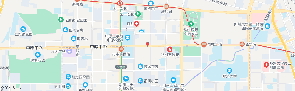 郑州工人路中原路_公交站地图_郑州公交_妙搜公交查询2025