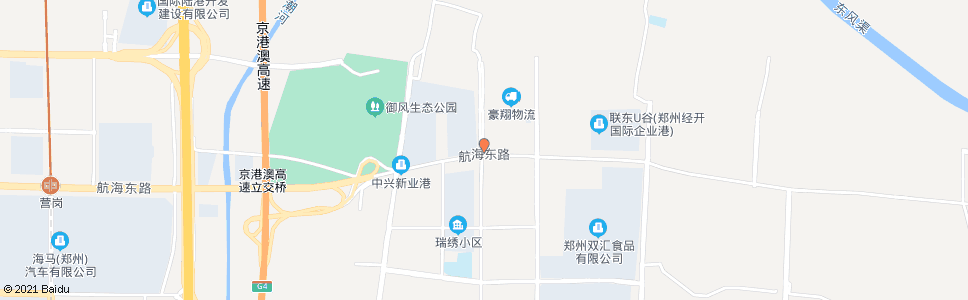 郑州经开第二十二大街航海东路_公交站地图_郑州公交_妙搜公交查询2024