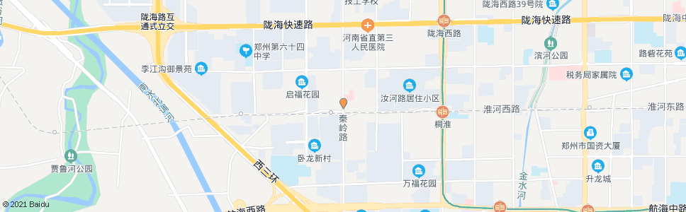 郑州秦岭路淮河路_公交站地图_郑州公交_妙搜公交查询2024