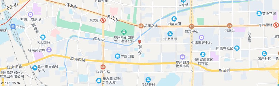 郑州凤凰路城东路_公交站地图_郑州公交_妙搜公交查询2025