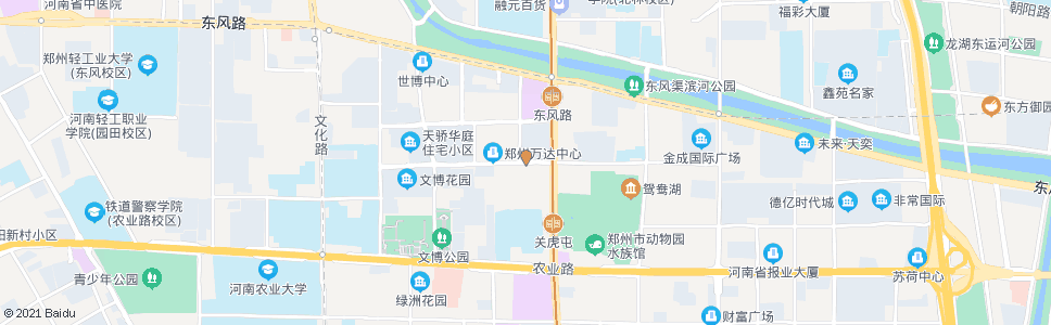 郑州农科路花园路西_公交站地图_郑州公交_妙搜公交查询2024