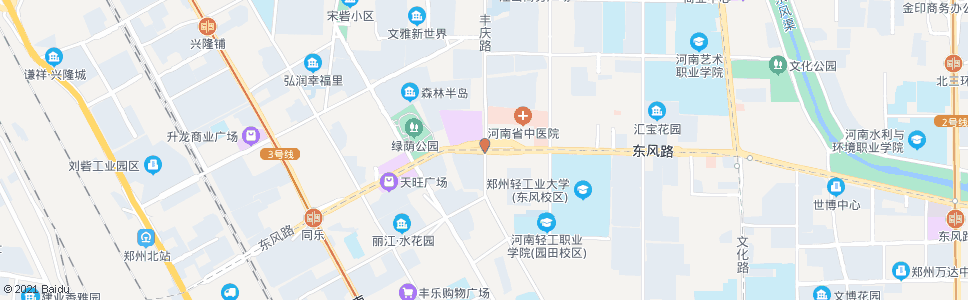 郑州丰庆路东风路站_公交站地图_郑州公交_妙搜公交查询2024