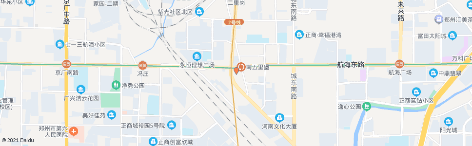 郑州紫荆山路航海路地铁A口_公交站地图_郑州公交_妙搜公交查询2024