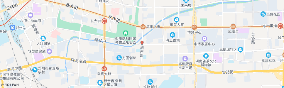 郑州城东路城南路站_公交站地图_郑州公交_妙搜公交查询2024