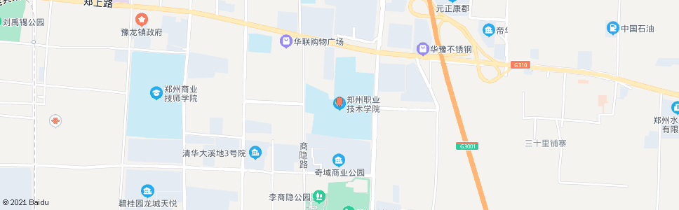 郑州郑州豫龙学校_公交站地图_郑州公交_妙搜公交查询2024