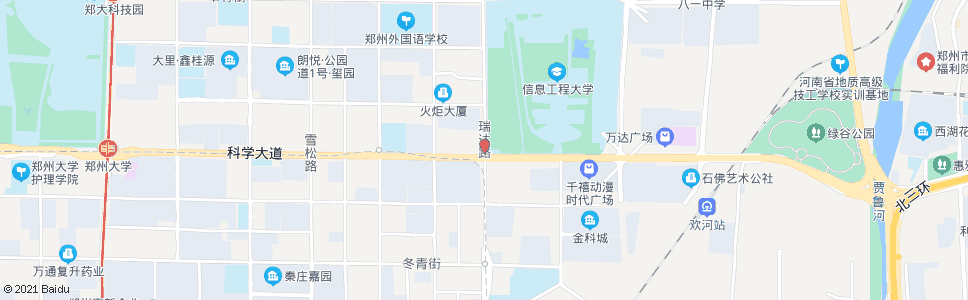 郑州瑞达路科学大道_公交站地图_郑州公交_妙搜公交查询2024