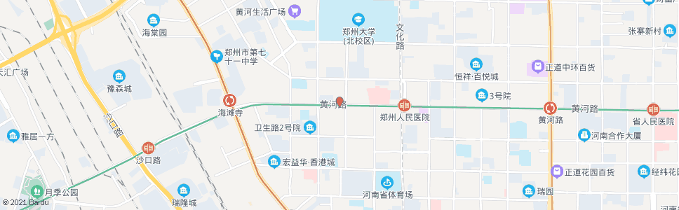 郑州黄河路黄河北街站_公交站地图_郑州公交_妙搜公交查询2024