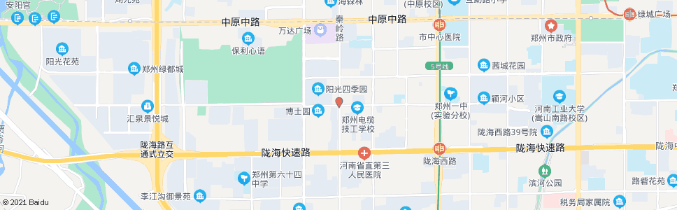 郑州颍河路秦岭路_公交站地图_郑州公交_妙搜公交查询2024