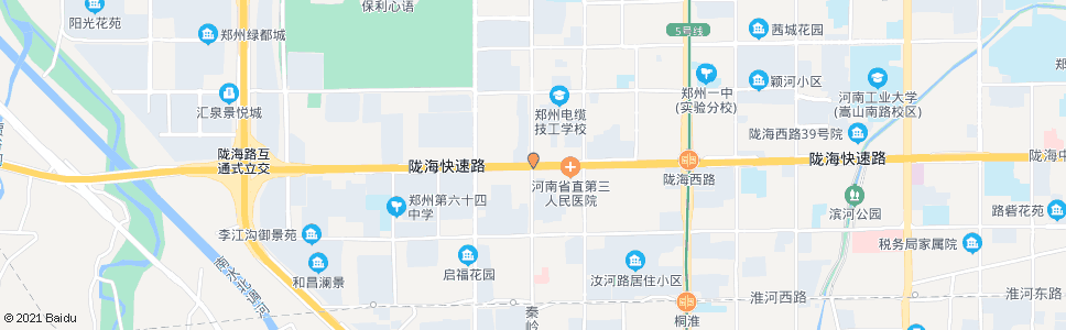 郑州陇海路秦岭路_公交站地图_郑州公交_妙搜公交查询2024