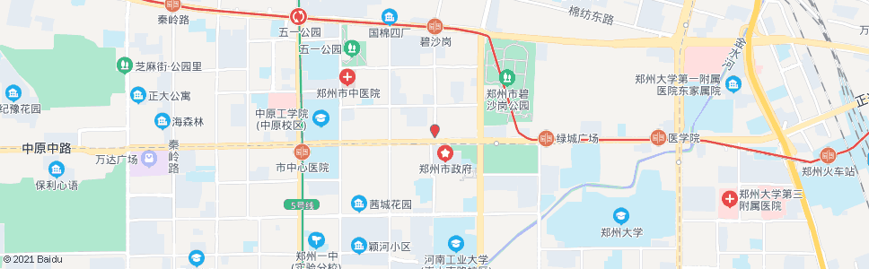 郑州百花路中原路站_公交站地图_郑州公交_妙搜公交查询2024