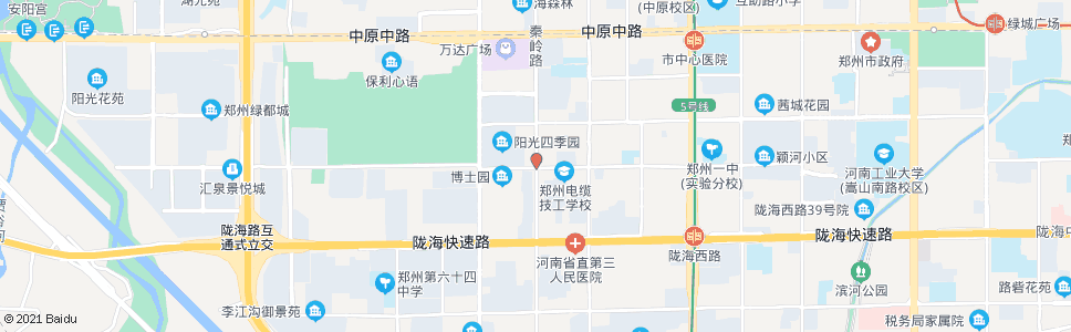 郑州秦岭路颖河路站_公交站地图_郑州公交_妙搜公交查询2024