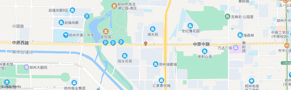 郑州中原路湖光苑站_公交站地图_郑州公交_妙搜公交查询2024