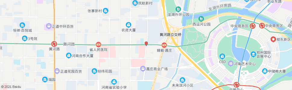 郑州姚寨路黄河路_公交站地图_郑州公交_妙搜公交查询2024