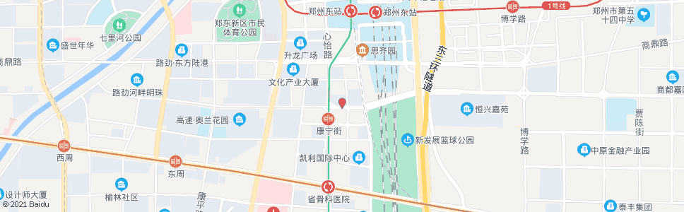 郑州康宁街普济路_公交站地图_郑州公交_妙搜公交查询2024