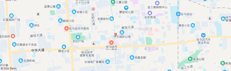 驻马店马同长医院_公交站地图_驻马店公交_妙搜公交查询2024