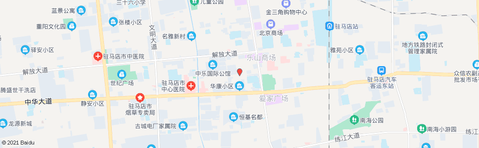 驻马店华康市场_公交站地图_驻马店公交_妙搜公交查询2024