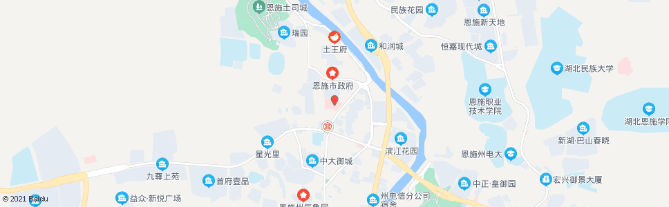 恩施市中心医院_公交站地图_恩施公交_妙搜公交查询2024