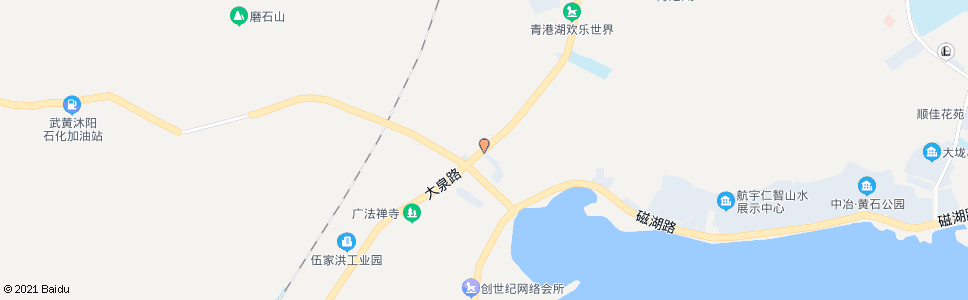 黄石马鞍山路口(大泉路口北)_公交站地图_黄石公交_妙搜公交查询2024