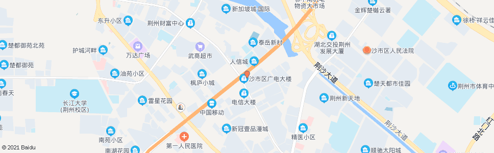 荆州沙市电视台_公交站地图_荆州公交_妙搜公交查询2024