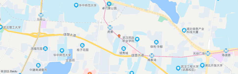 武汉虎泉街交通学院_公交站地图_武汉公交_妙搜公交查询2024