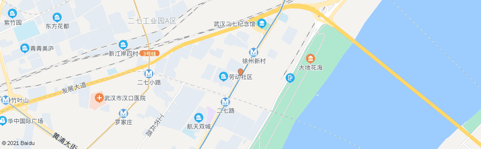 武汉解放大道二七北路_公交站地图_武汉公交_妙搜公交查询2024