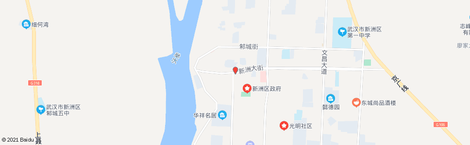 武汉新洲大街新洲剧院_公交站地图_武汉公交_妙搜公交查询2024