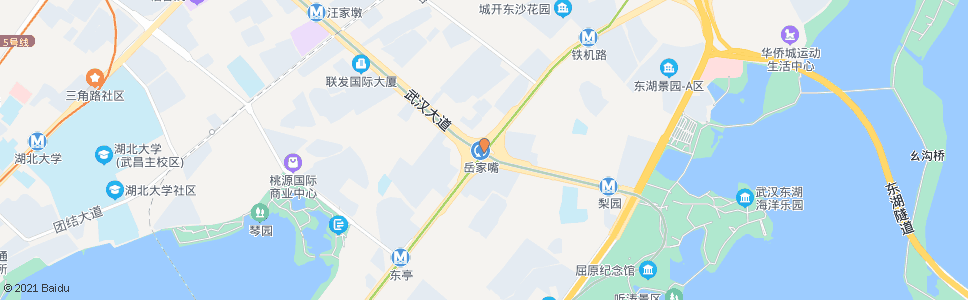 武汉徐东大街岳家嘴地铁站_公交站地图_武汉公交_妙搜公交查询2024