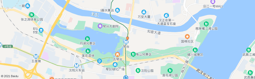 武汉鹦鹉大道地铁古琴台站_公交站地图_武汉公交_妙搜公交查询2024