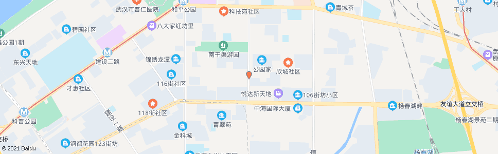 武汉工业二路108街坊_公交站地图_武汉公交_妙搜公交查询2024