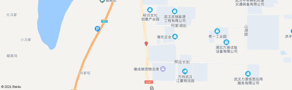 武汉107国道钢厂_公交站地图_武汉公交_妙搜公交查询2024