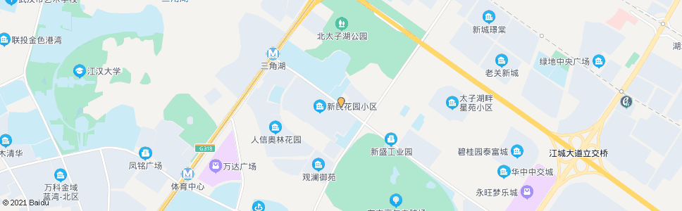 武汉太子湖北路新民村_公交站地图_武汉公交_妙搜公交查询2024