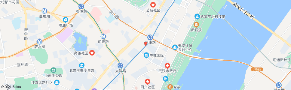 武汉京汉大道公安路_公交站地图_武汉公交_妙搜公交查询2024