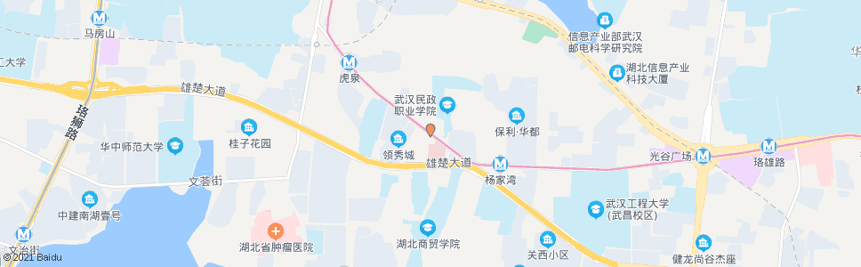 武汉虎泉街民政学院_公交站地图_武汉公交_妙搜公交查询2024