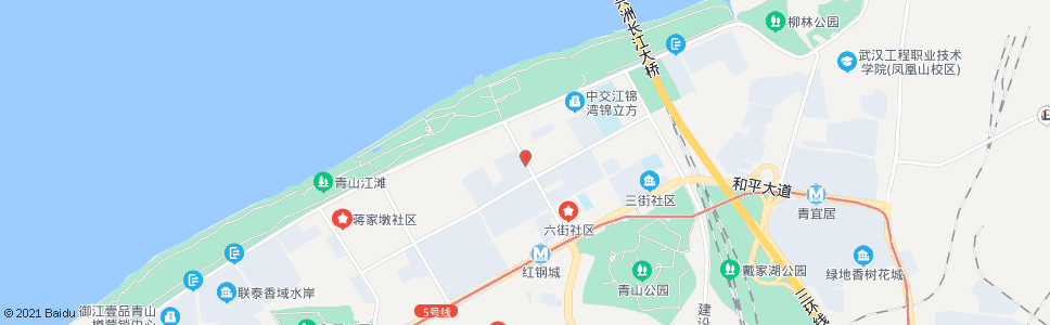 武汉建设八路红钢二街_公交站地图_武汉公交_妙搜公交查询2024